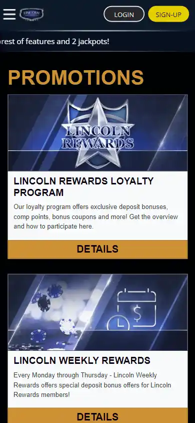 Lincoln Casino screenshot 6