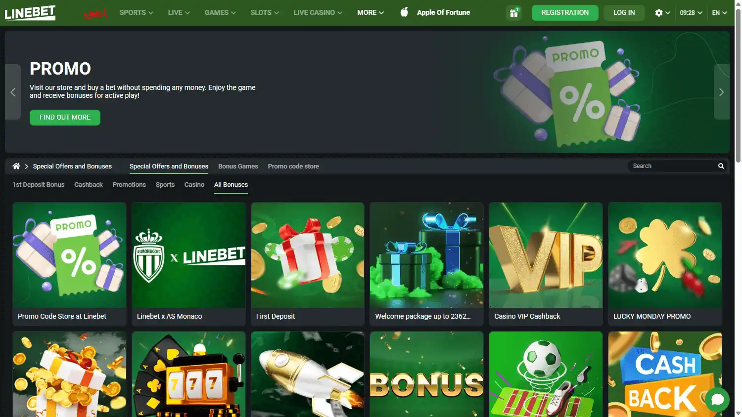 Linebet Casino screenshot 3