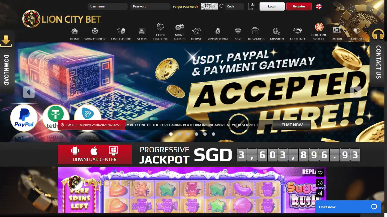 Lion City Bet Casino screenshot 1