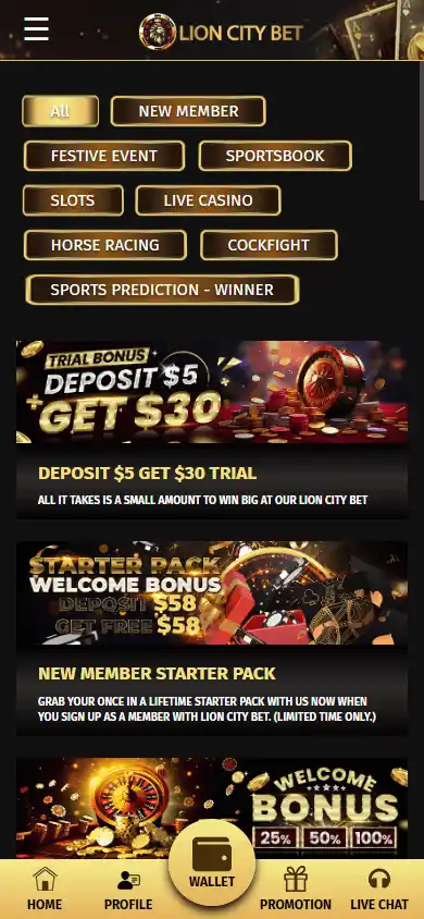 Lion City Bet Casino screenshot 6