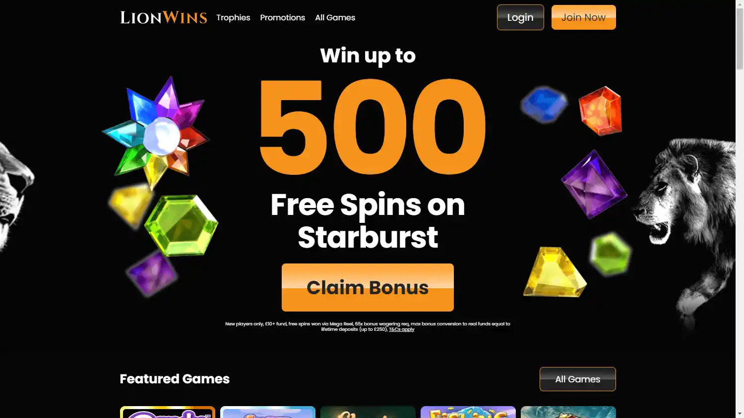 Lion Wins Casino screenshot 1