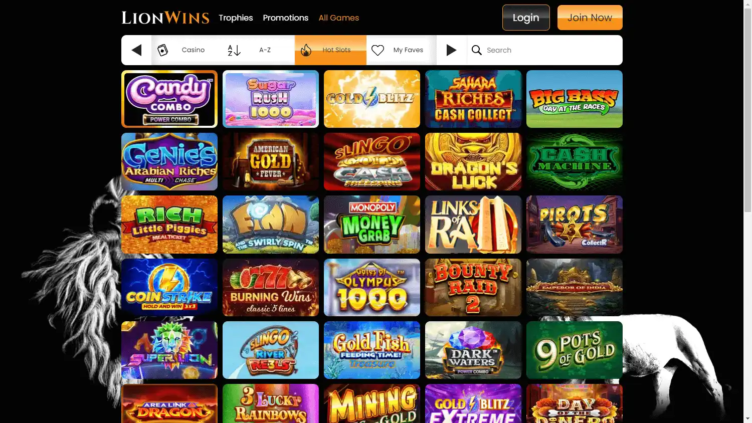 Lion Wins Casino screenshot 2