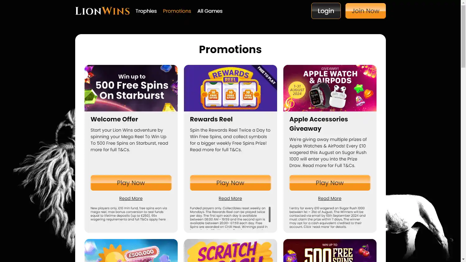 Lion Wins Casino screenshot 3