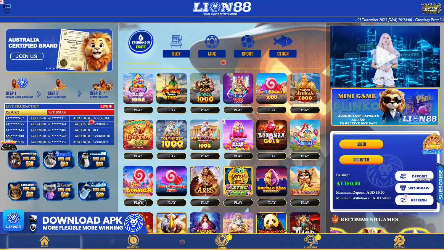 Lion88 Casino screenshot 1