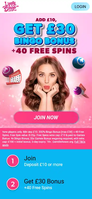 Lippy Bingo Casino screenshot 2