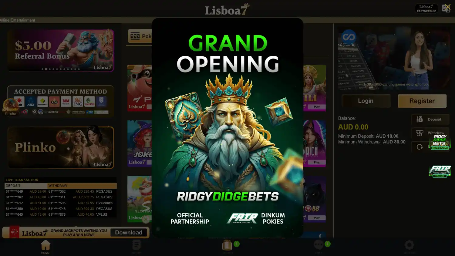 Lisboa7 Casino screenshot 1