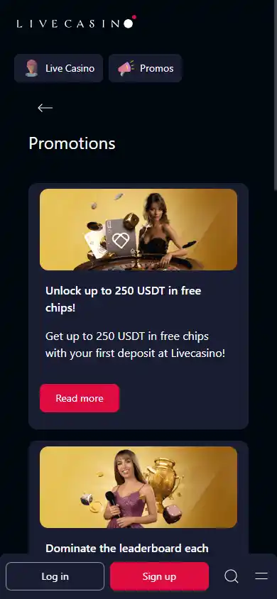 Livecasino.io Casino screenshot 6