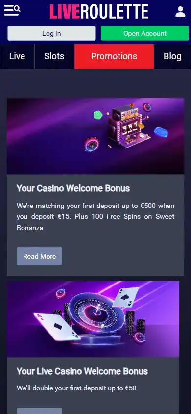 LiveRoulette Casino screenshot 6