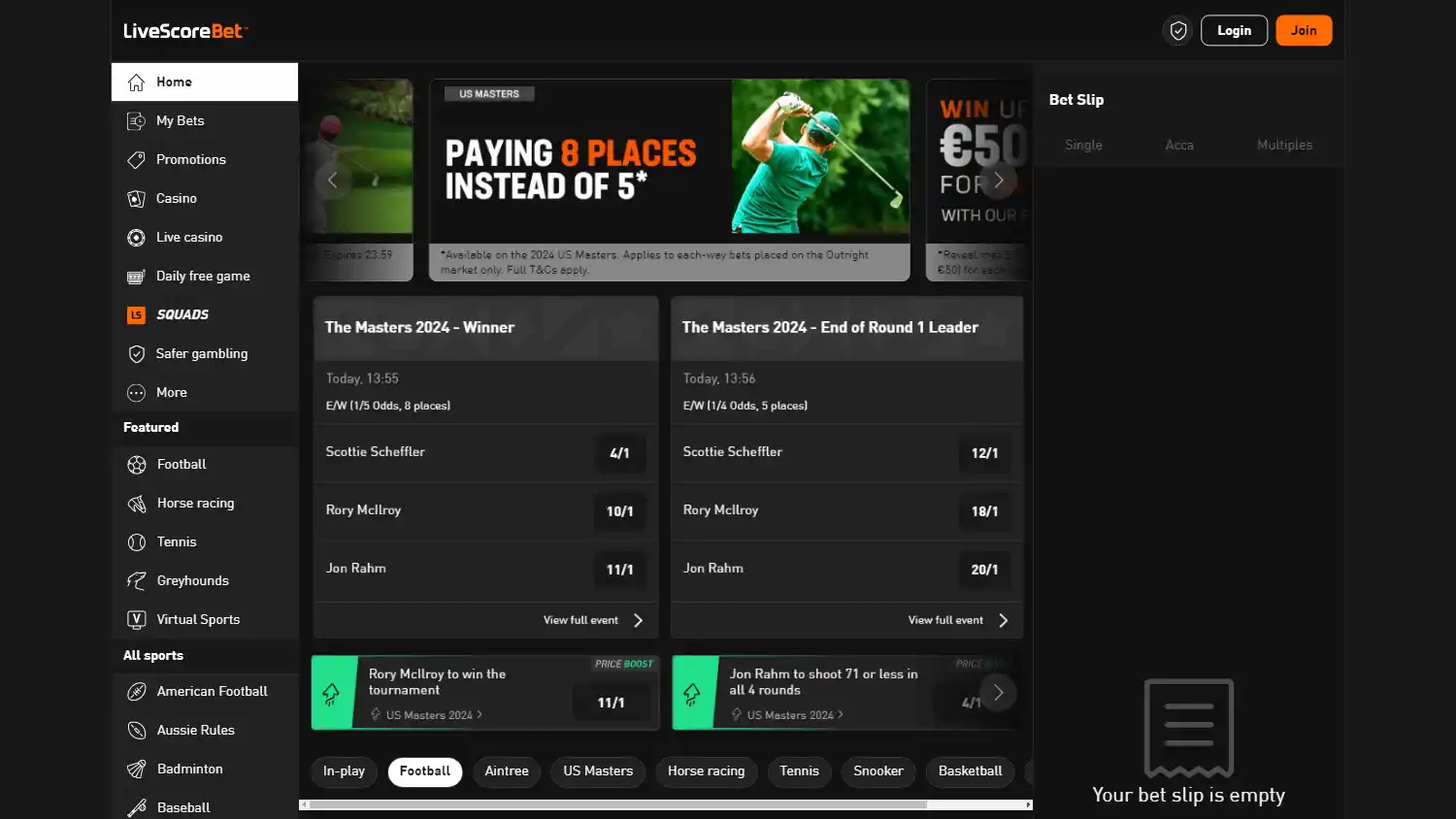 LiveScore Bet Casino screenshot 1