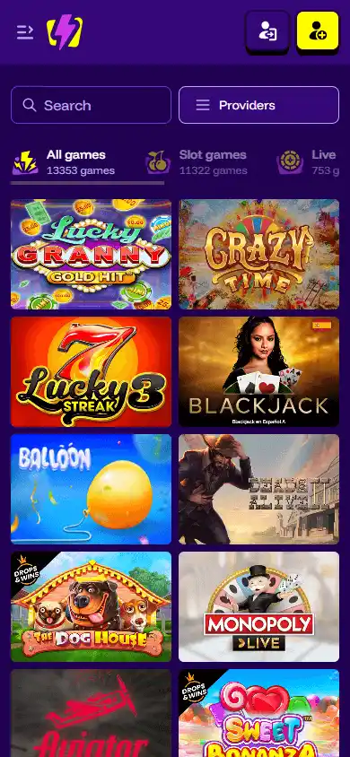 LiveWinz Casino screenshot 5