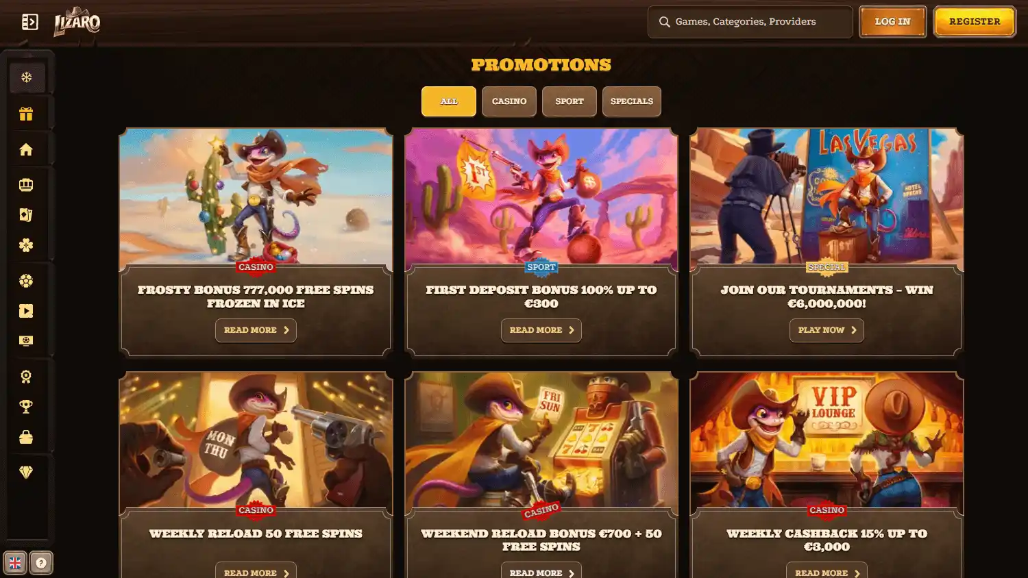 Lizaro Casino screenshot 3