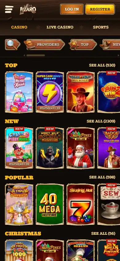 Lizaro Casino screenshot 5
