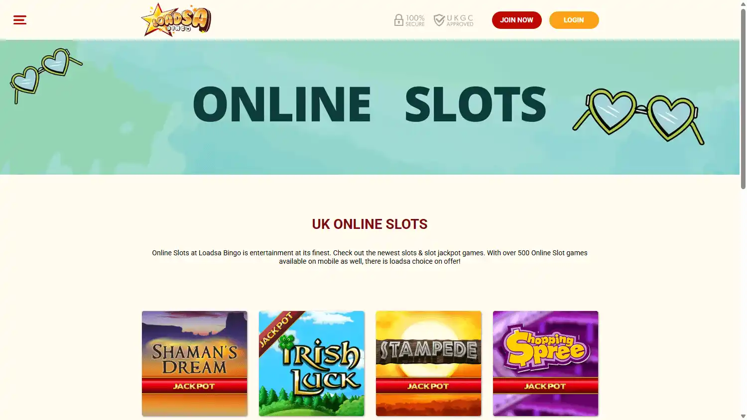 Loadsa Bingo Casino screenshot 2