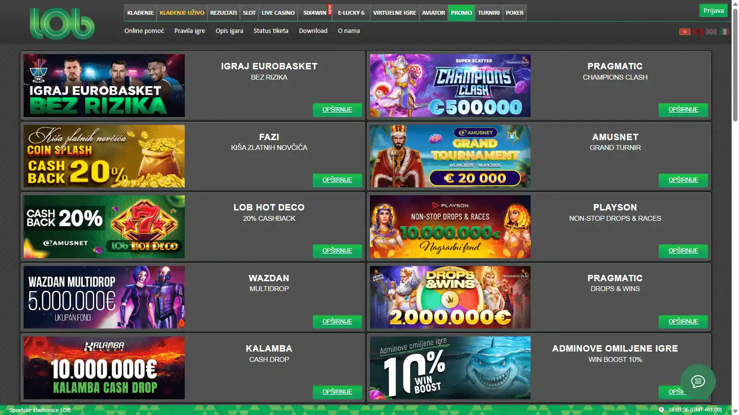 LOB bet Casino screenshot 3