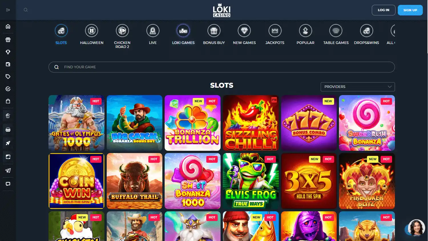 Loki Casino screenshot 2