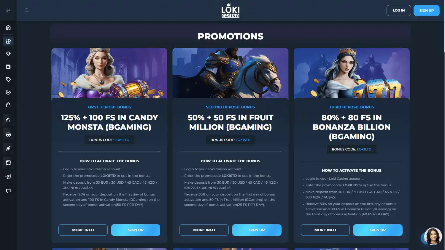 Loki Casino screenshot 3