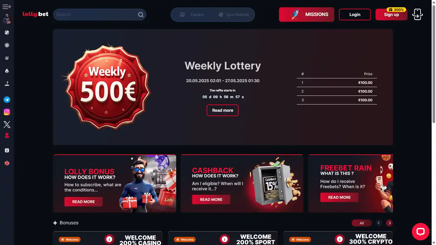 Lolly Bet Casino screenshot 3