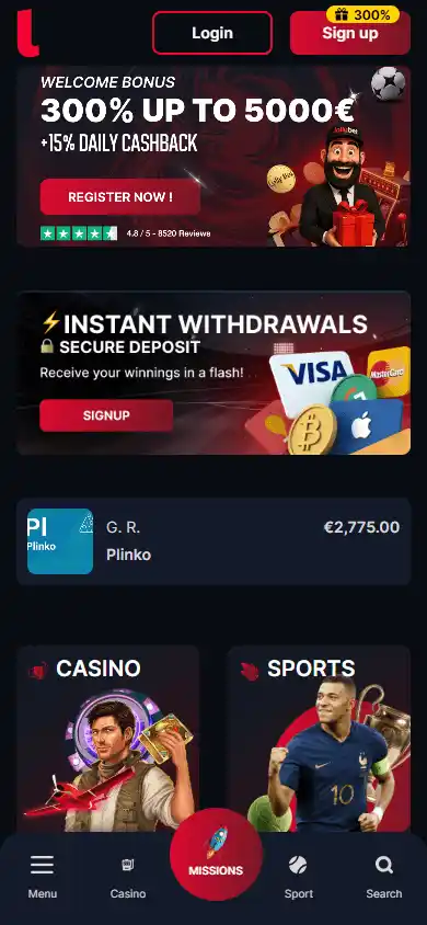 Lolly Bet Casino screenshot 4