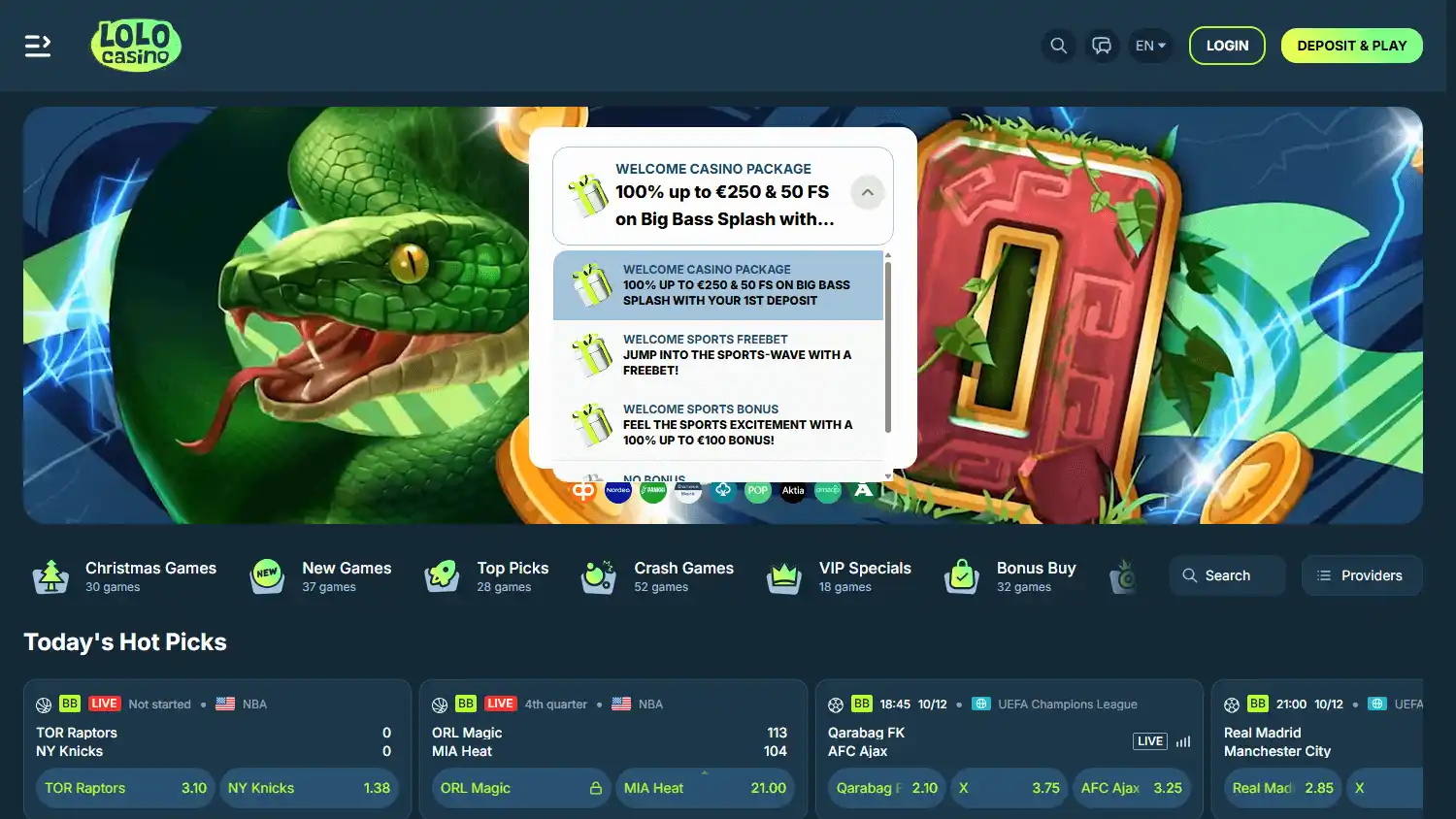 Lolo Casino screenshot 1