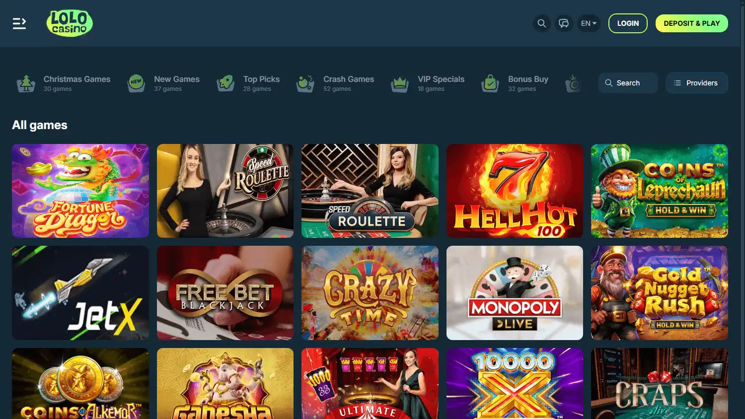Lolo Casino screenshot 2