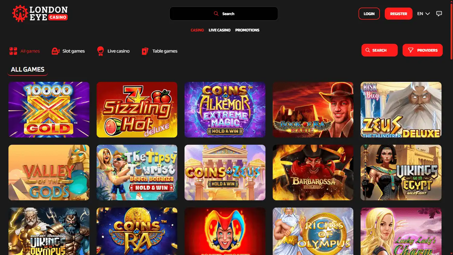 London Eye Casino screenshot 2