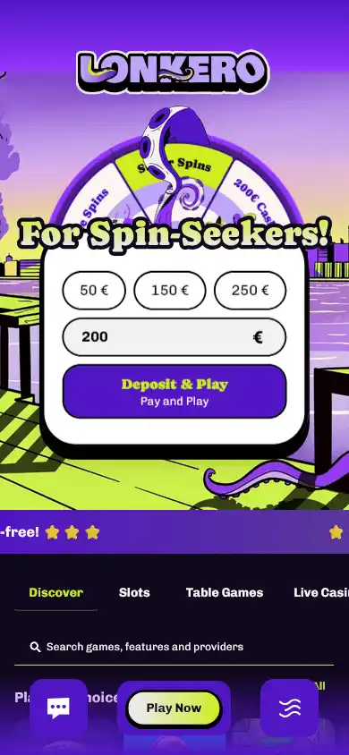 Lonkero casino screenshot 3