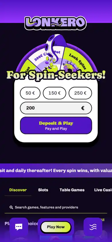 Lonkero casino screenshot 4