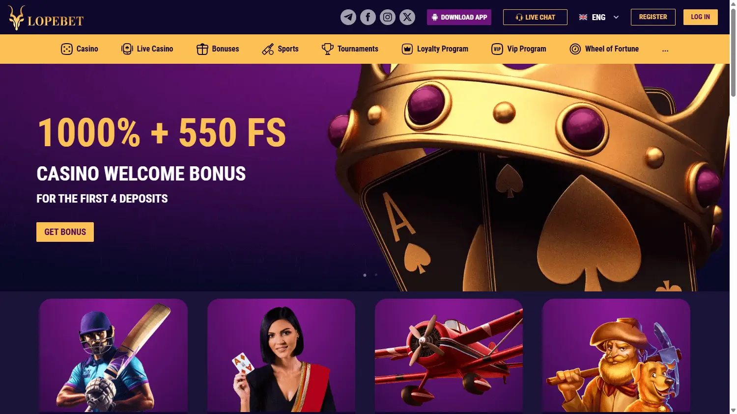 LopeBet Casino screenshot 1