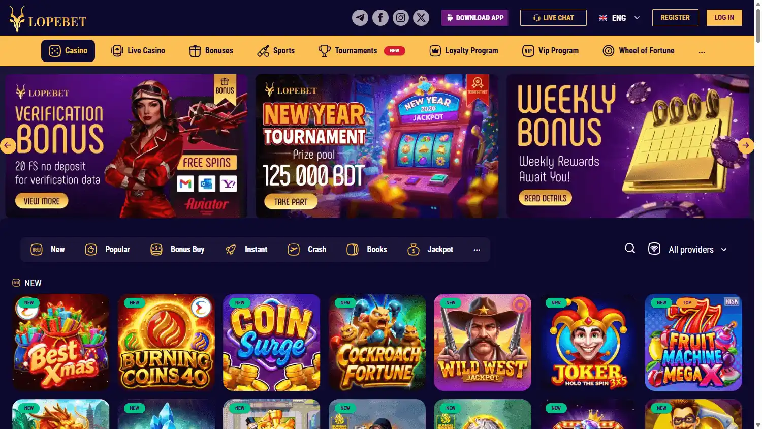 LopeBet Casino screenshot 2