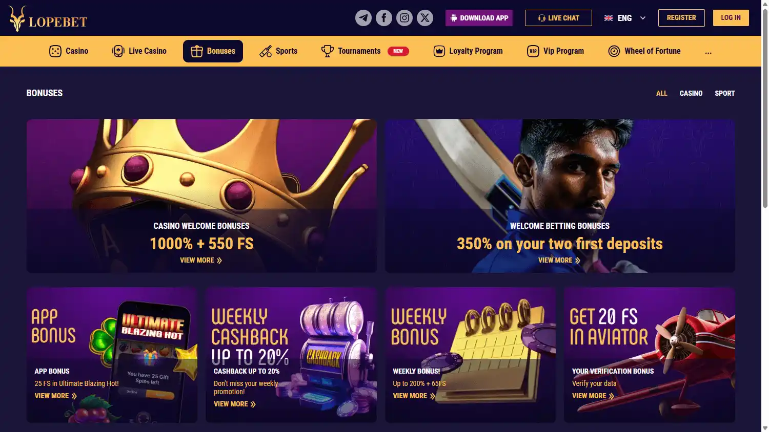 LopeBet Casino screenshot 3