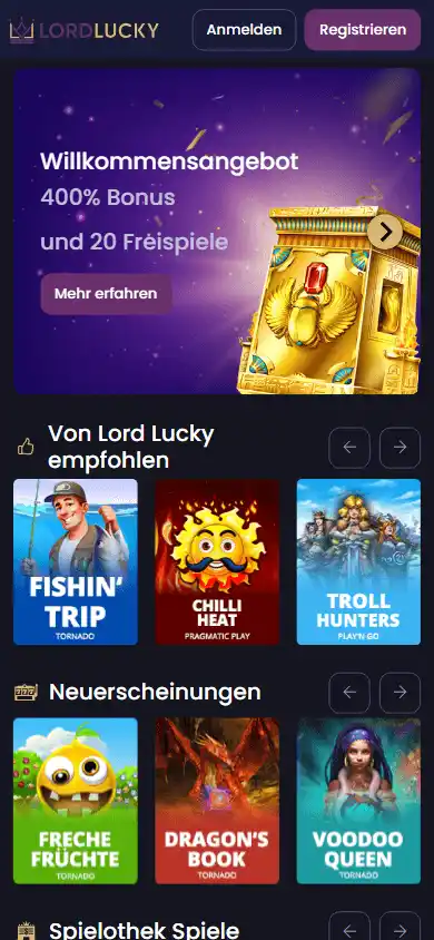 Lord Lucky Casino DE screenshot 4