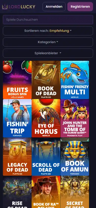 Lord Lucky Casino DE screenshot 6