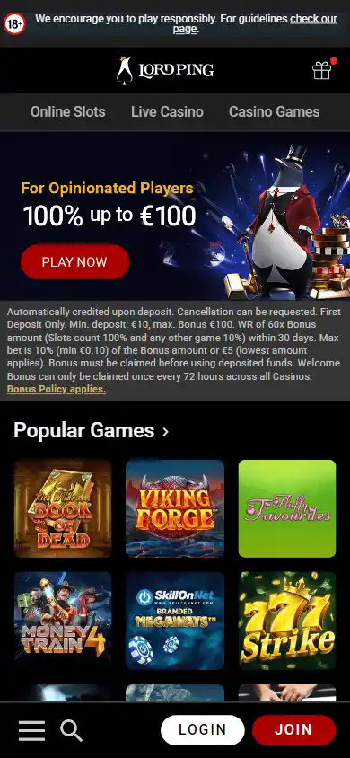 Lord Ping Casino screenshot 4