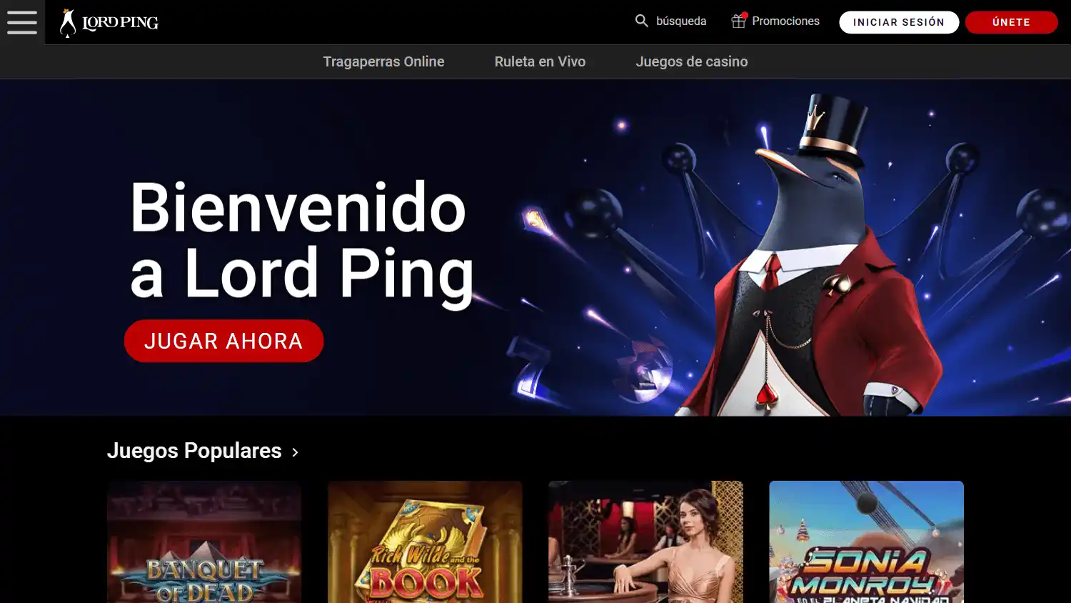 Lord Ping Casino ES screenshot 1