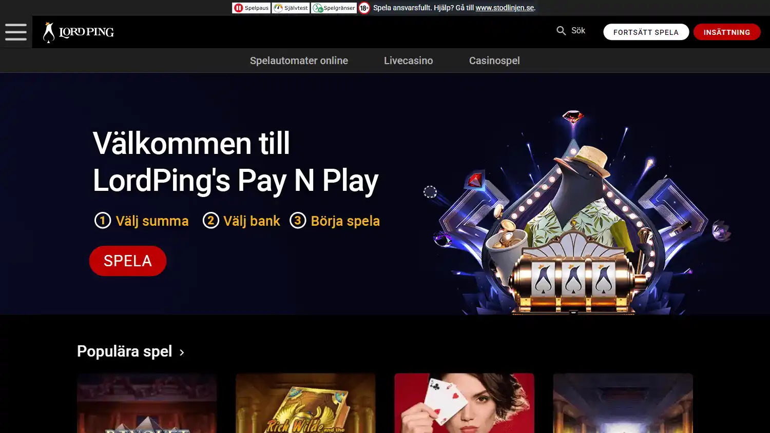 Lord Ping Casino SE screenshot 1
