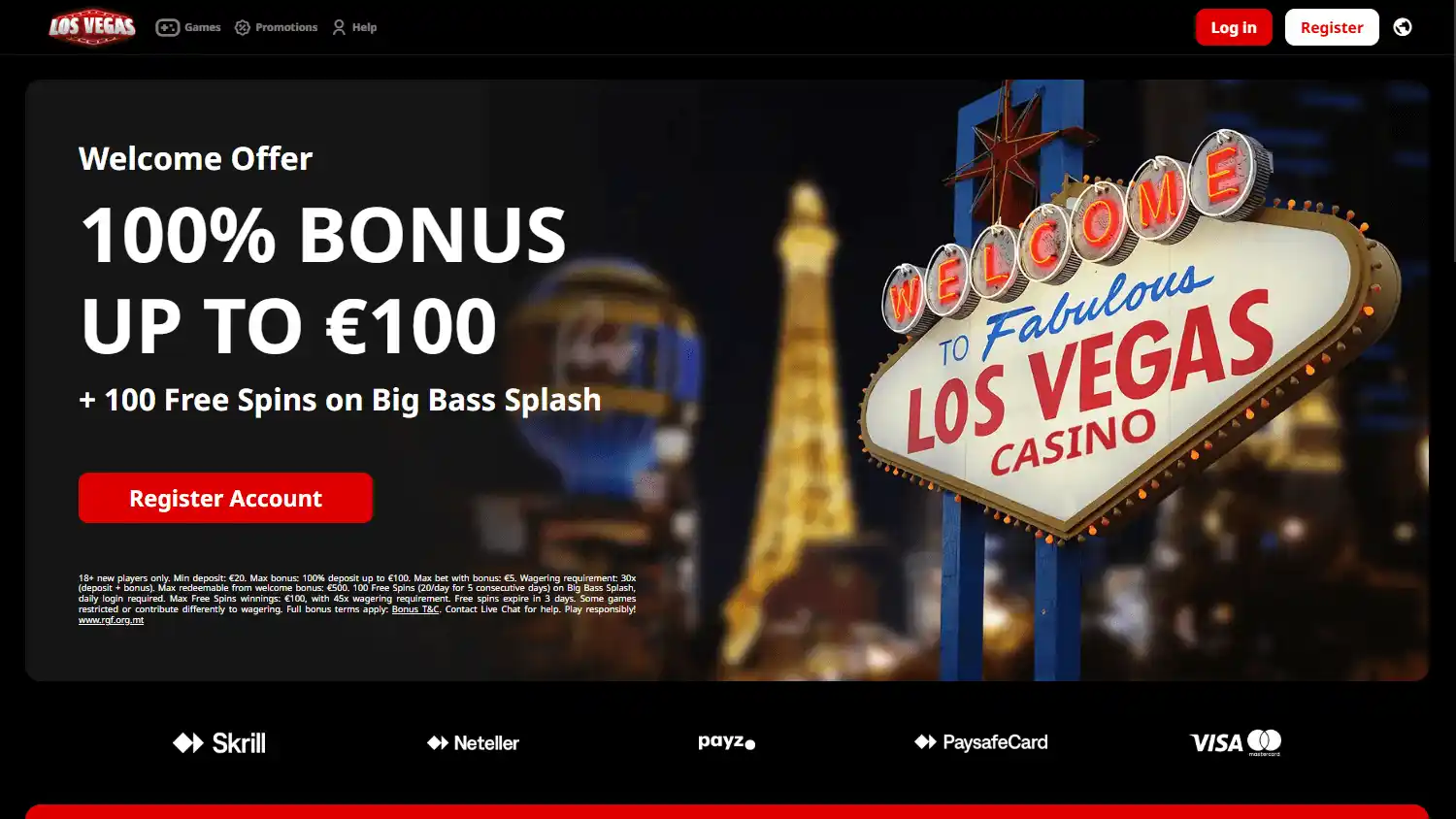 LosVegas Casino screenshot 1