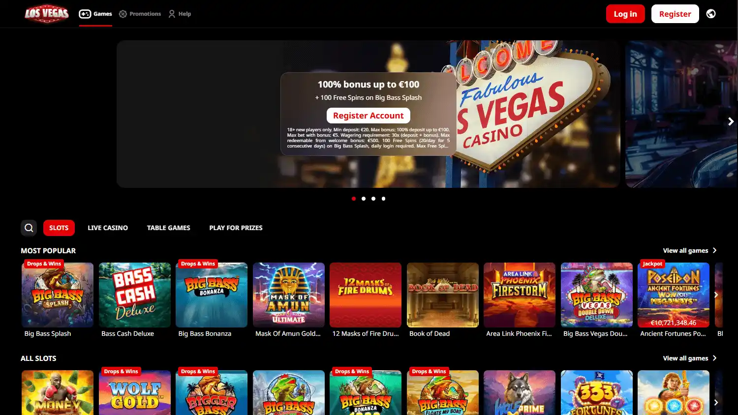 LosVegas Casino screenshot 2