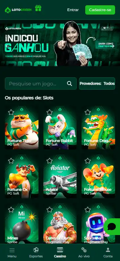 Lotogreen Casino screenshot 5