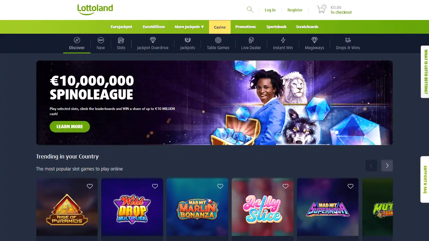 Lotoland Casino screenshot 2