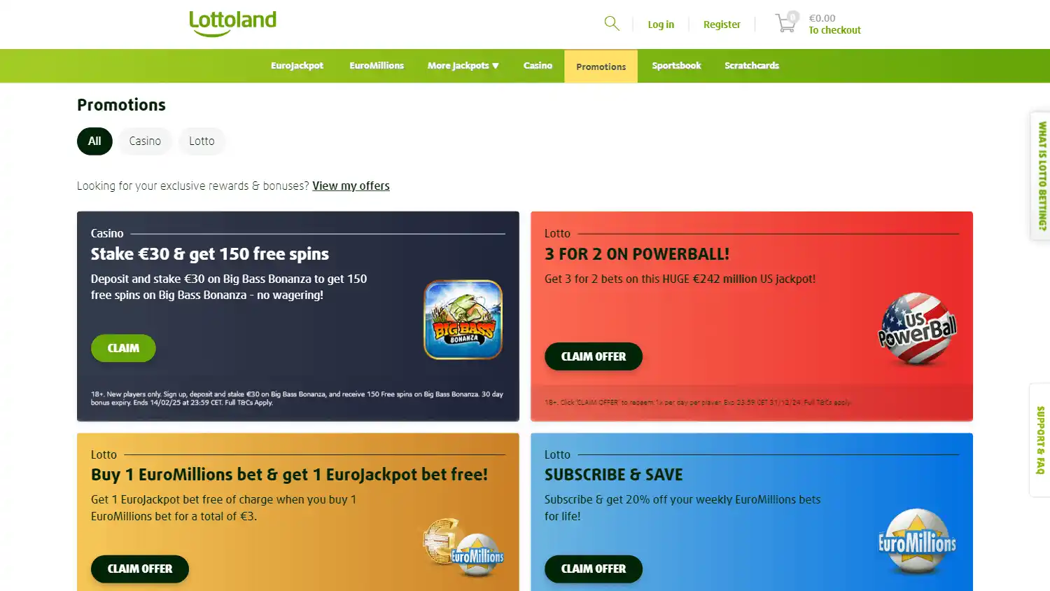 Lotoland Casino screenshot 3