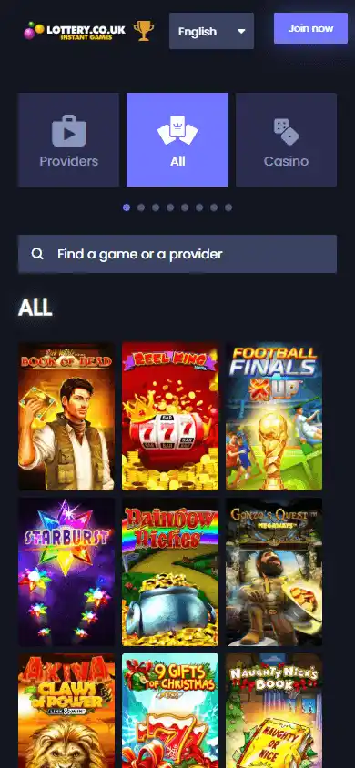Lottery Games Casino screenshot 5