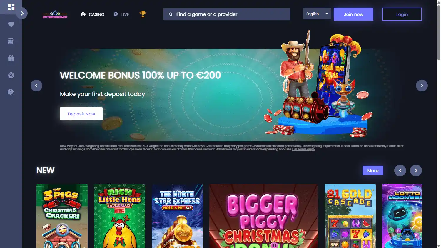 LotteryCasino.net screenshot 1