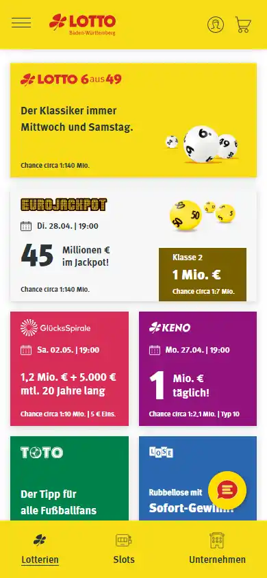 Lotto Baden-Wurttemberg screenshot 3