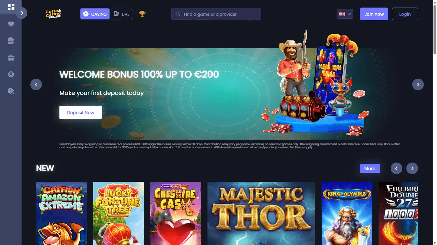 Lotto Games Casino screenshot 1