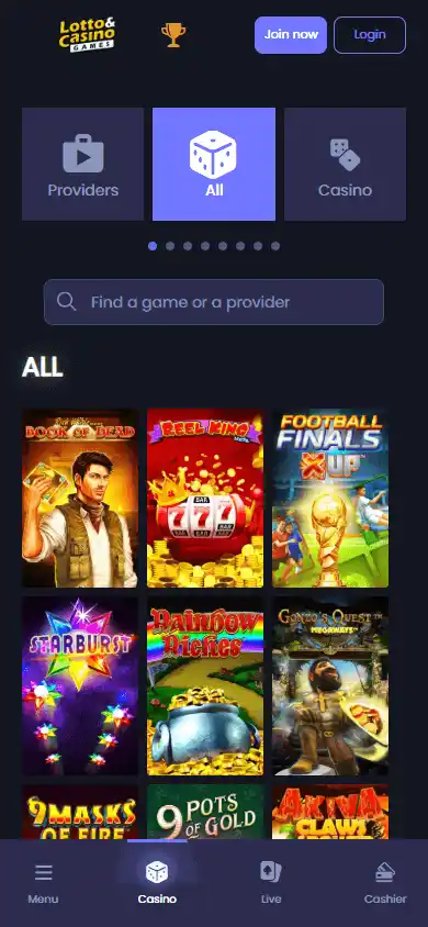 Lotto Games Casino screenshot 5