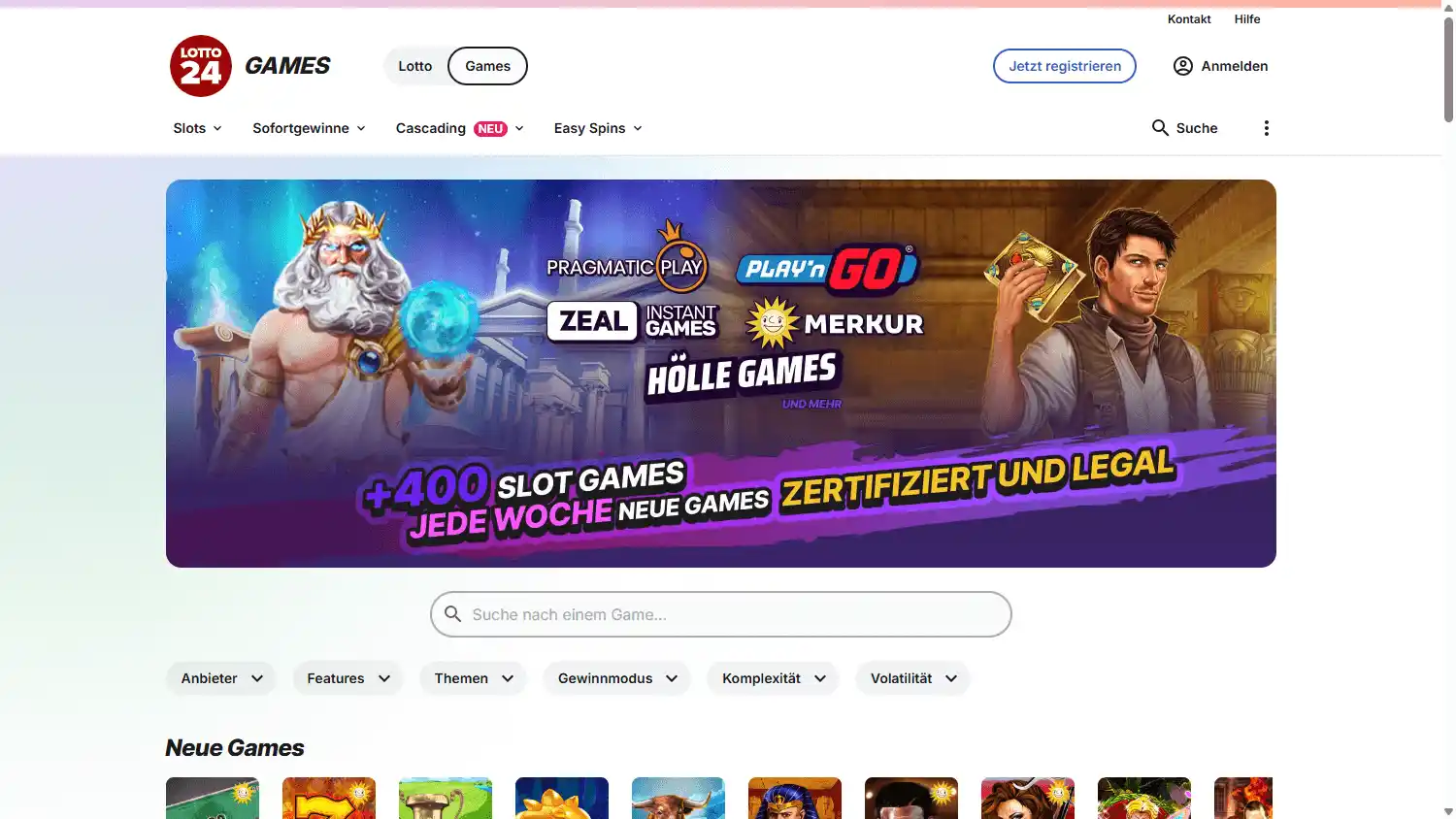 Lotto24 Casino screenshot 2