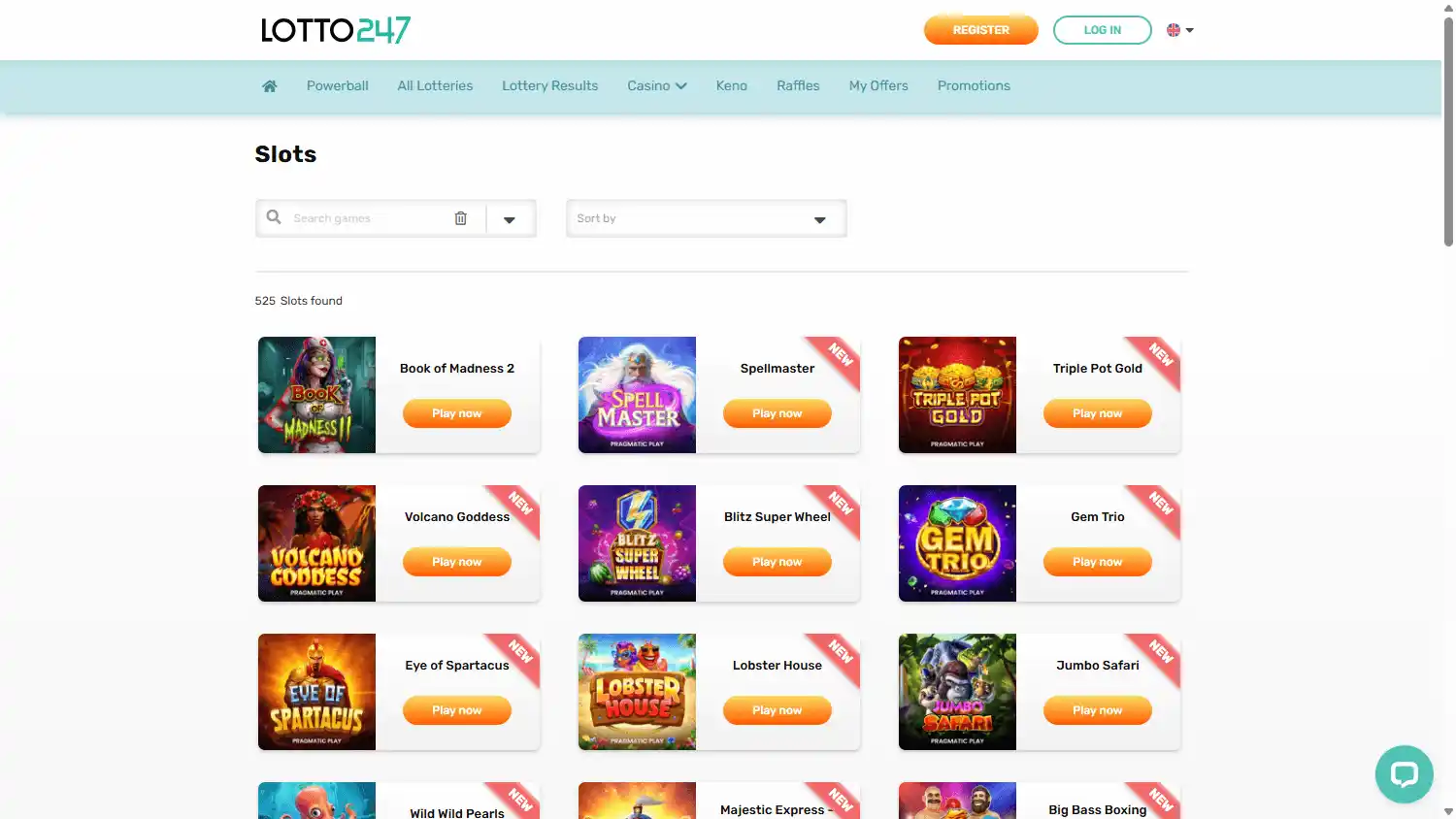 Lotto247 Casino screenshot 2