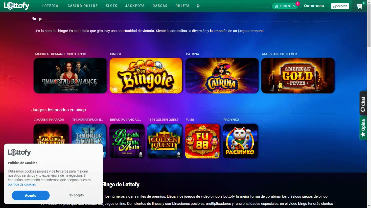 Lottofy Casino screenshot 1