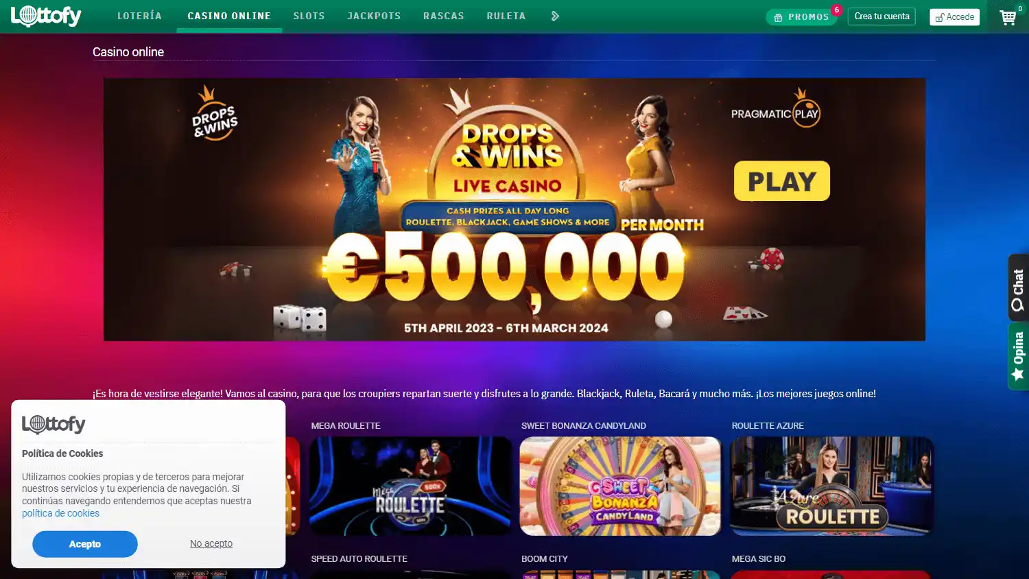 Lottofy Casino screenshot 2