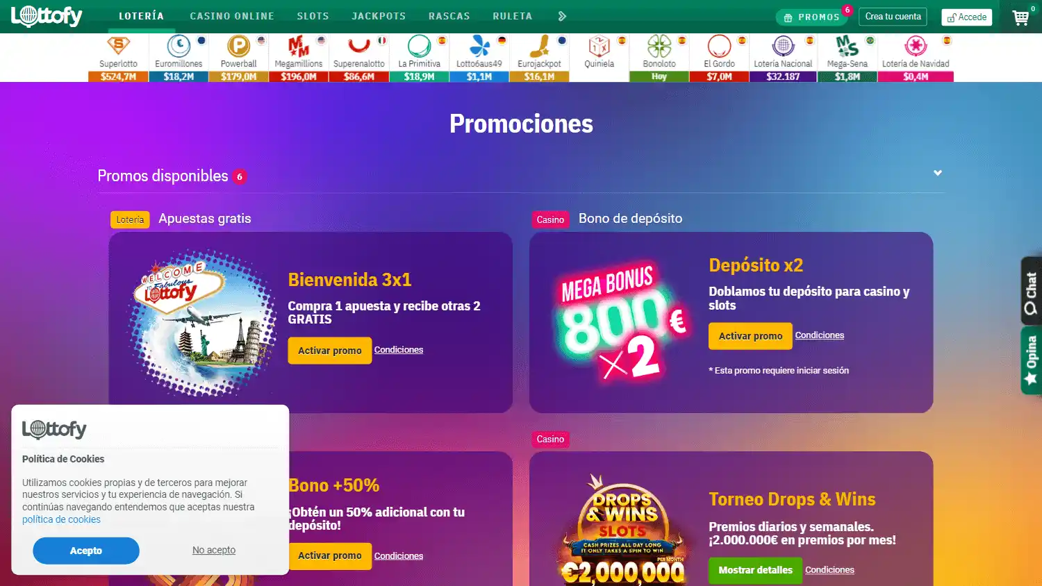 Lottofy Casino screenshot 3